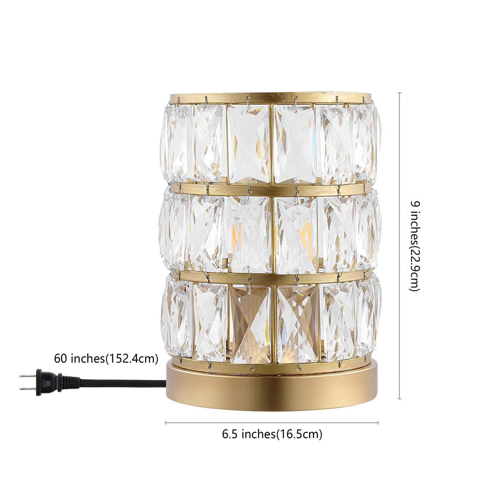 Alva Acrylic Table Lamp | Safavieh - TBL4312 - Brass