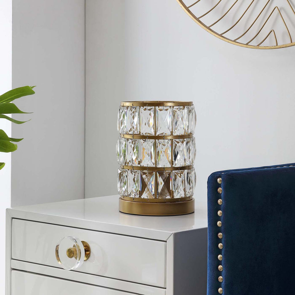 Alva Acrylic Table Lamp | Safavieh - TBL4312 - Brass