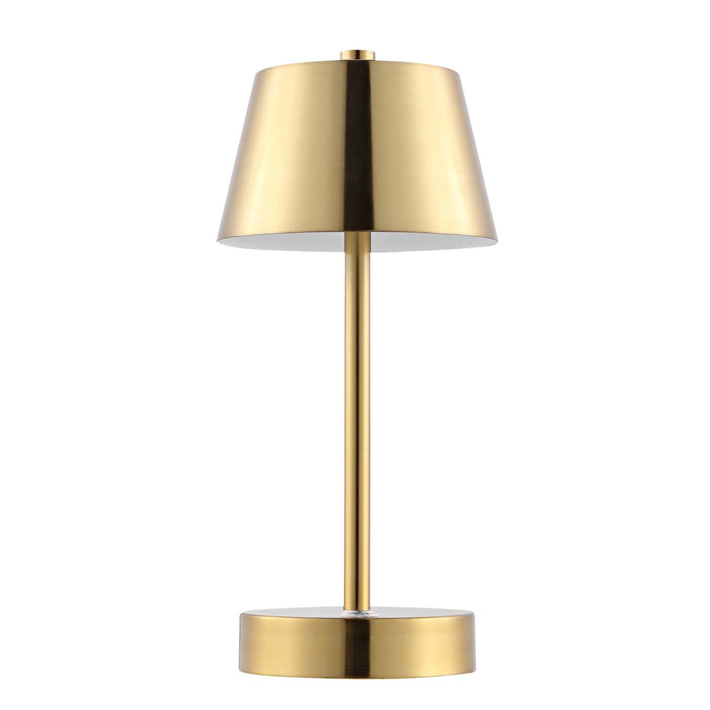 Laita Rechargeable Led Table | Safavieh - TBL4316 - Brass Gold