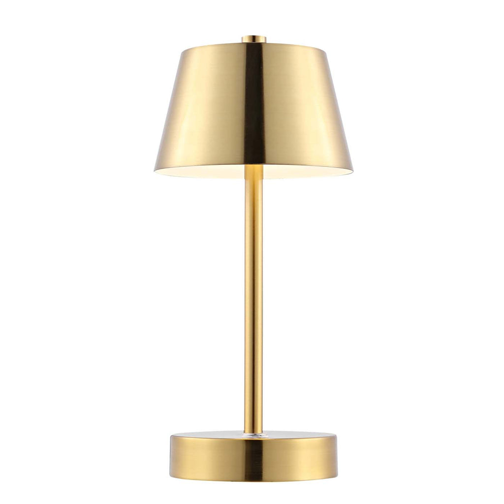 Laita Rechargeable Led Table | Safavieh - TBL4316 - Brass Gold