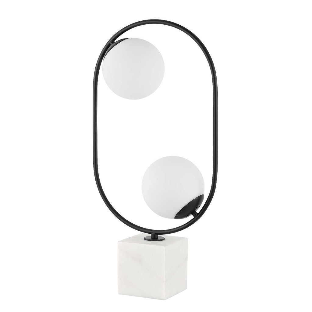 Imrie Table Lamp  | Safavieh - TBL4318 - White/Black