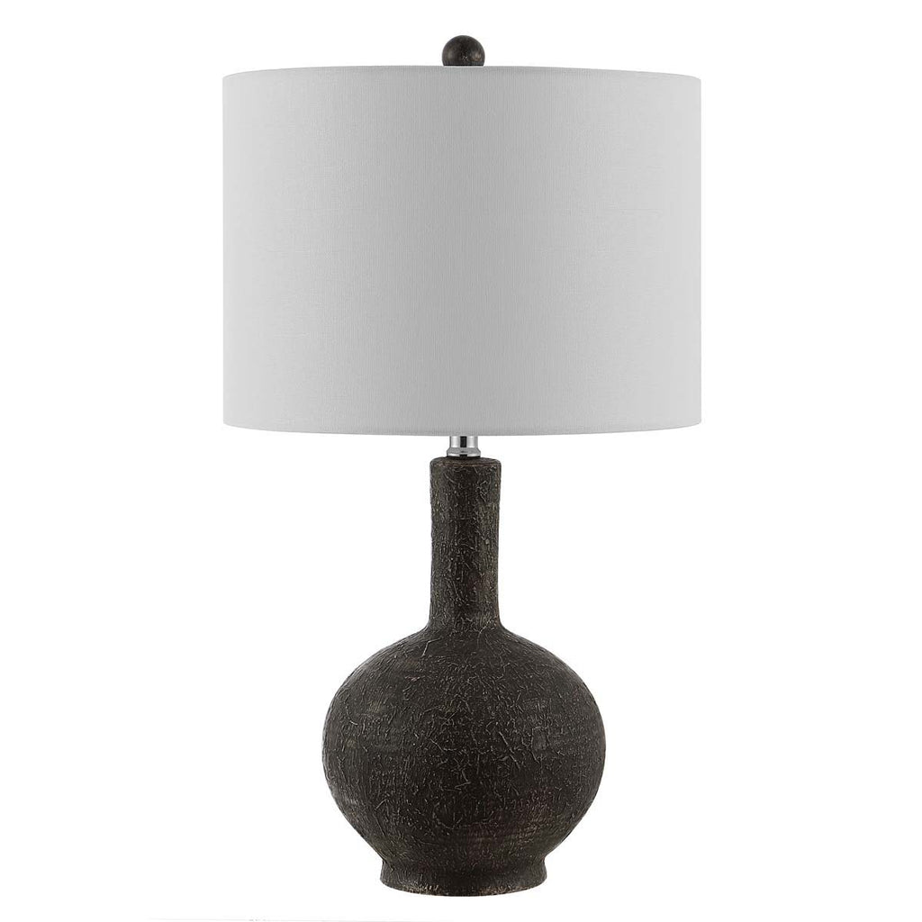 Safavieh Carser Resin Table Lamp -Dark Grey