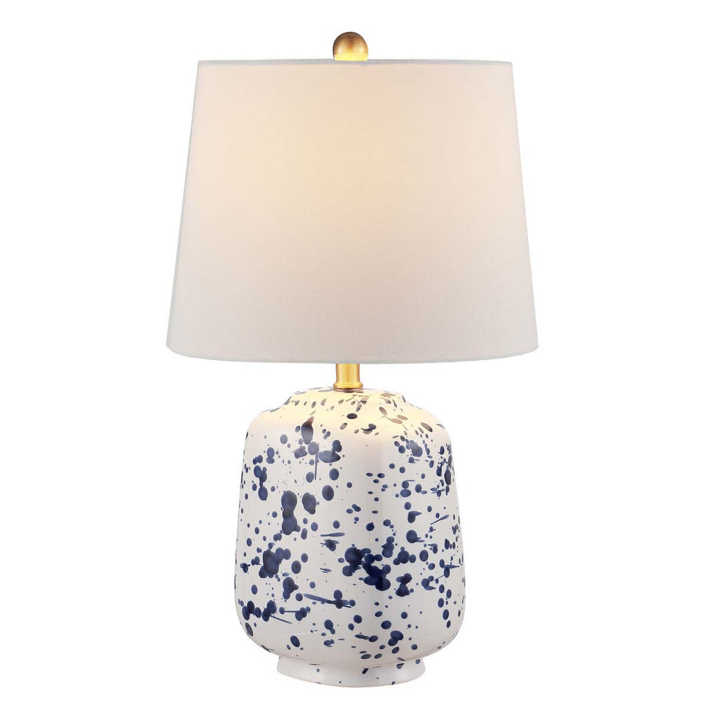 Safavieh Greyon Ceramic Table Lamp -Navy Blue