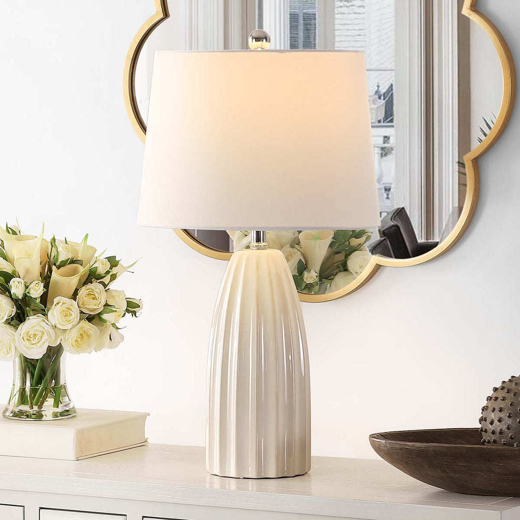 Safavieh Kayden Ceramic Table Lamp -Ivory