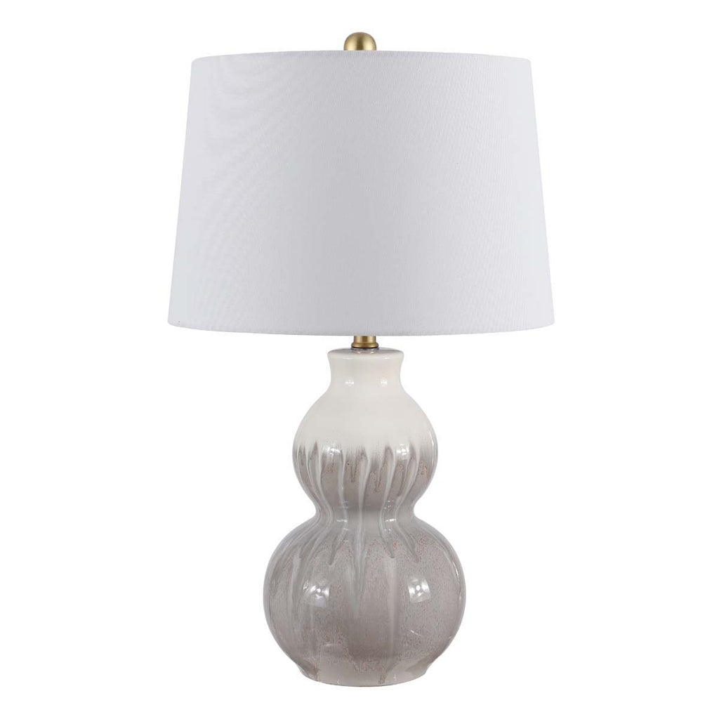 Safavieh Kenzo Ceramic Table Lamp -Ivory / Grey