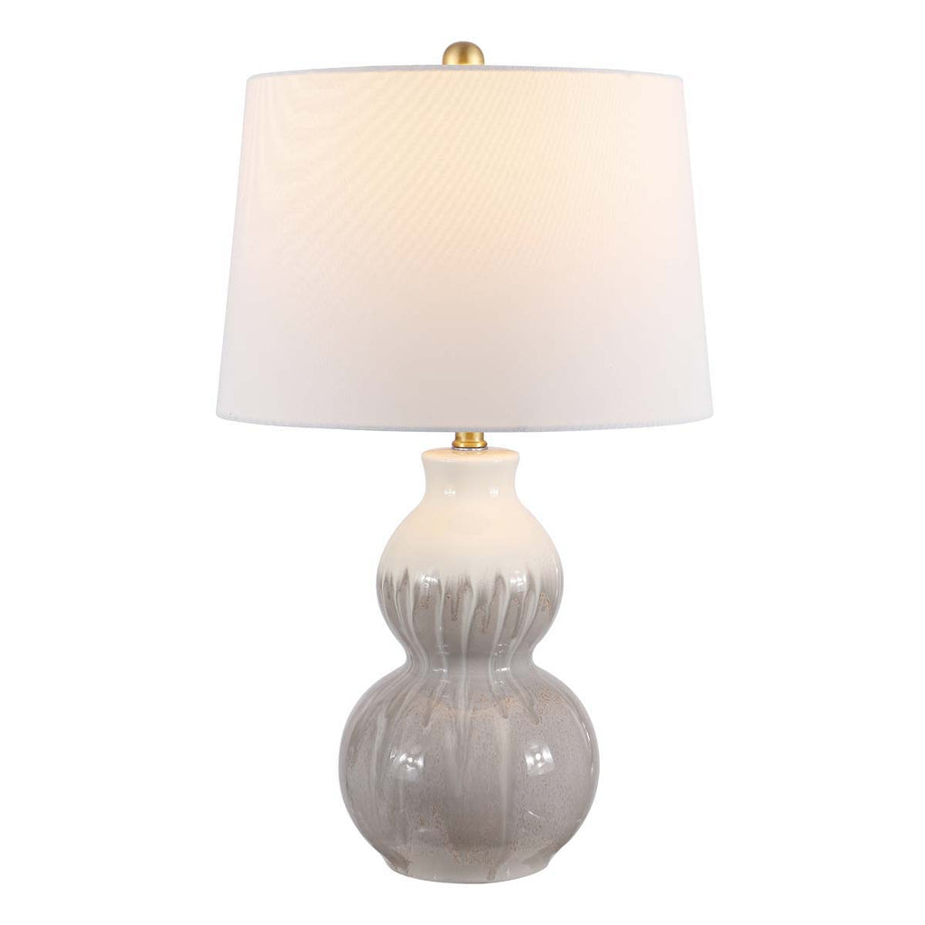 Safavieh Kenzo Ceramic Table Lamp -Ivory / Grey