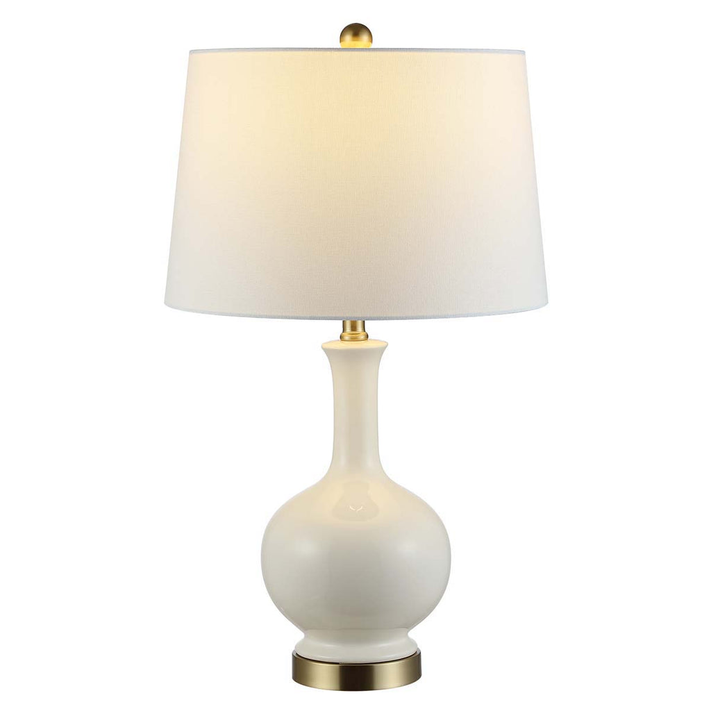 Bowie Ceramic Table Lamp  | Safavieh - TBL4346 - Cream