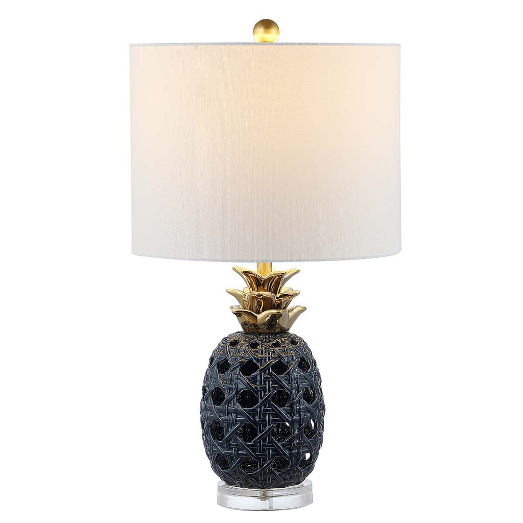 Sonny Ceramic Table Lamp | Safavieh - TBL4357 - Navy Blue