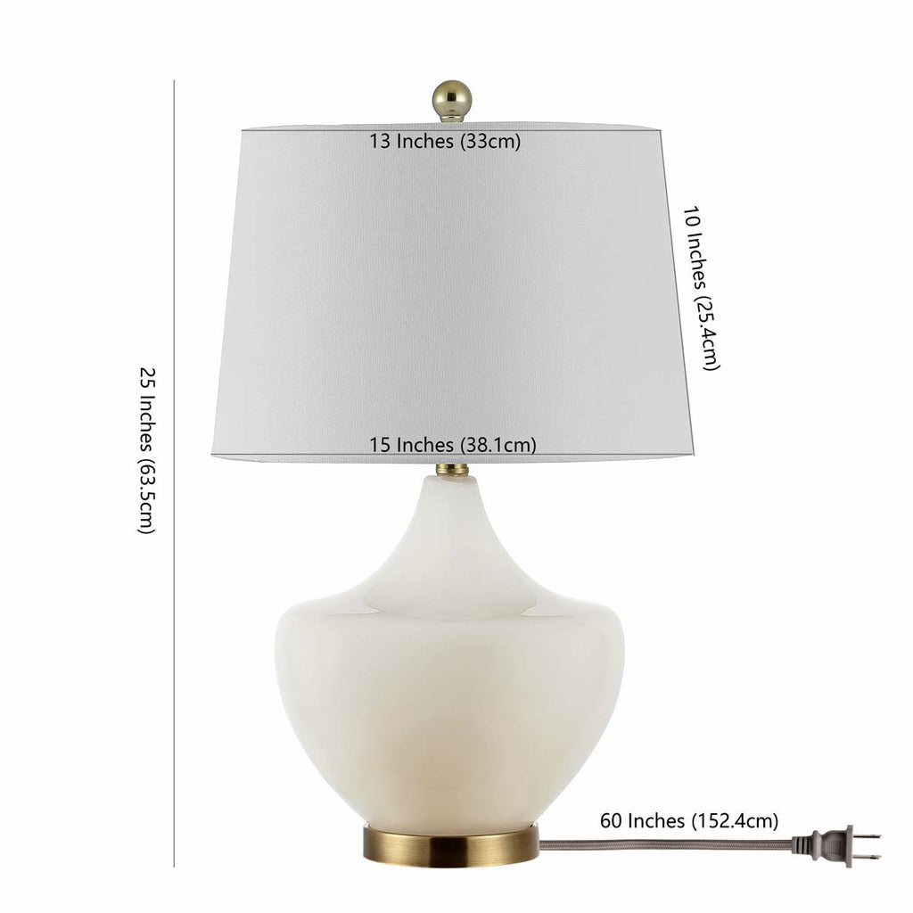 Safavieh Demra Table Lamp - White