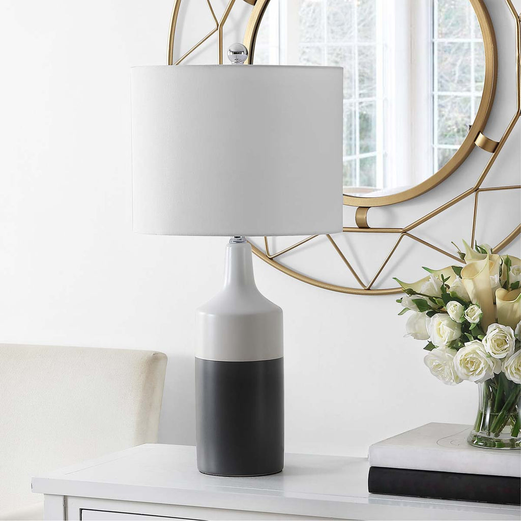 Safavieh Enri Table Lamp - Grey / White