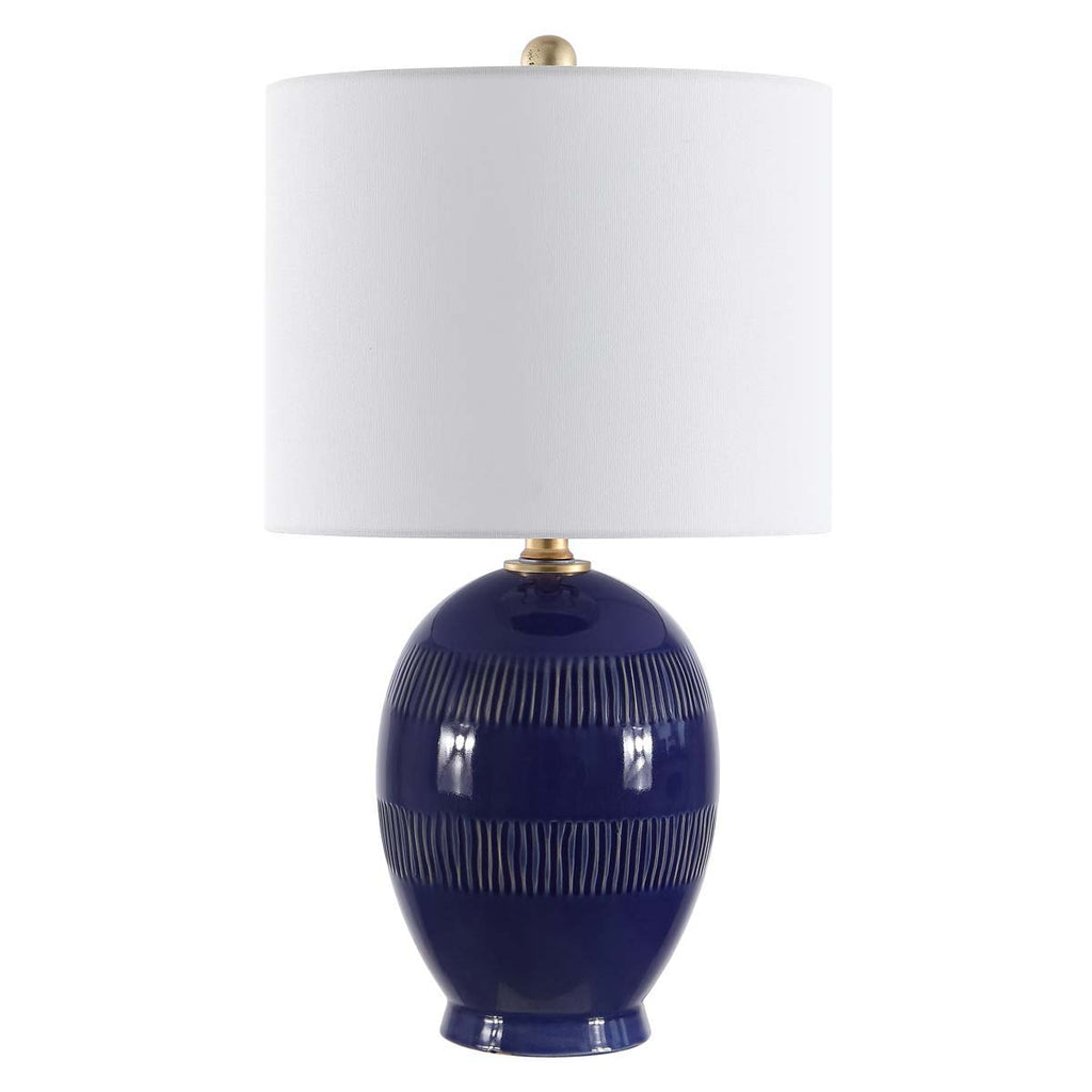 Liney Table Lamp  | Safavieh - TBL4395 - Blue Crackle