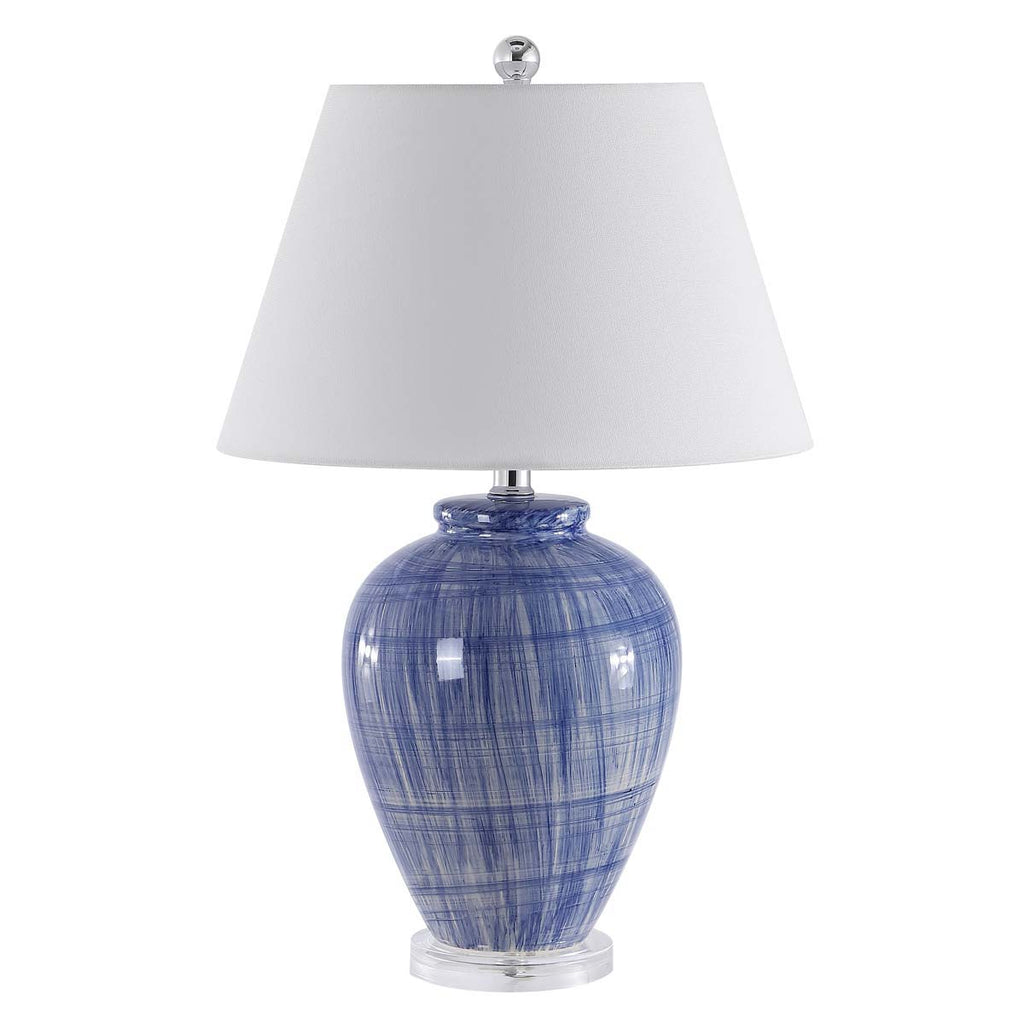 Lerma Table Lamp  | Safavieh - TBL4399 - Blue Crackle