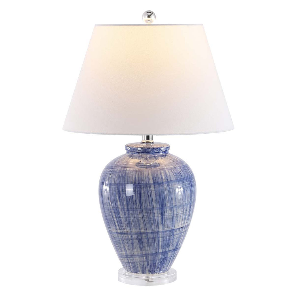 Lerma Table Lamp  | Safavieh - TBL4399 - Blue Crackle