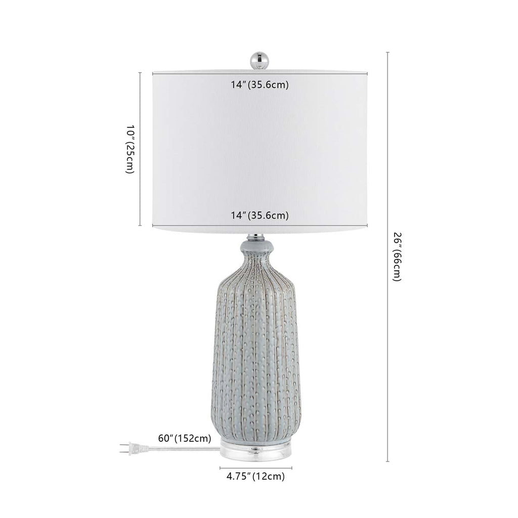 Safavieh Amberly Table Lamp - Reactive Grey