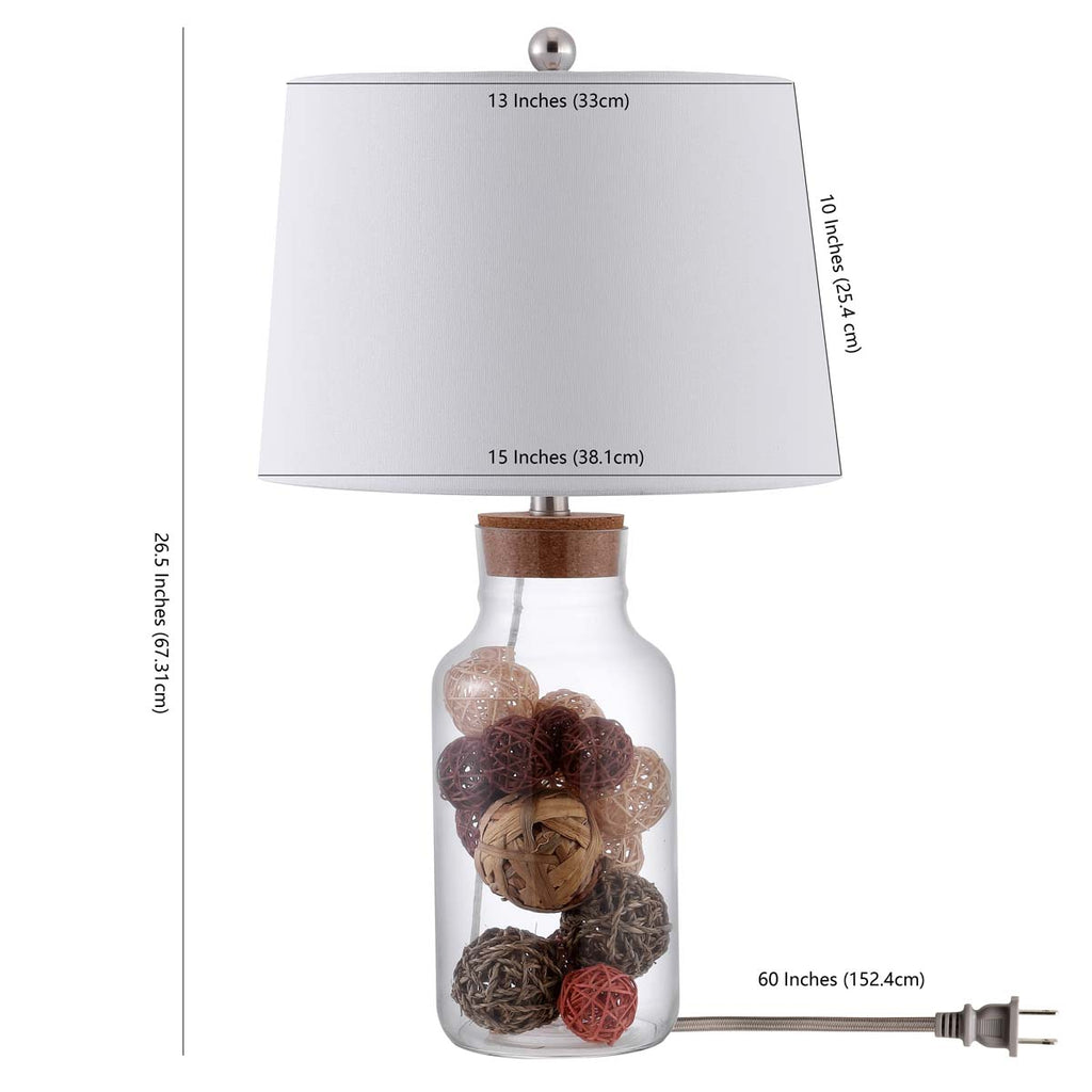 Hensen Table Lamp  | Safavieh - TBL4405 - Clear