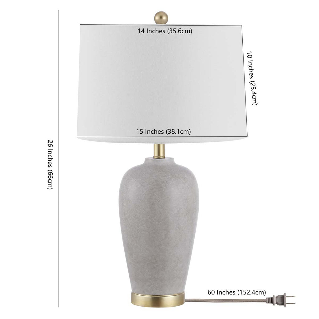 Safavieh Kline Table Lamp - Grey