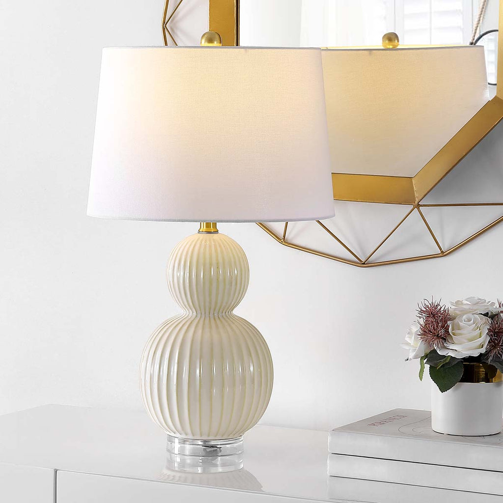 Zarre Table Lamp W/ Usb Port  | Safavieh - TBL4413 - Ivory