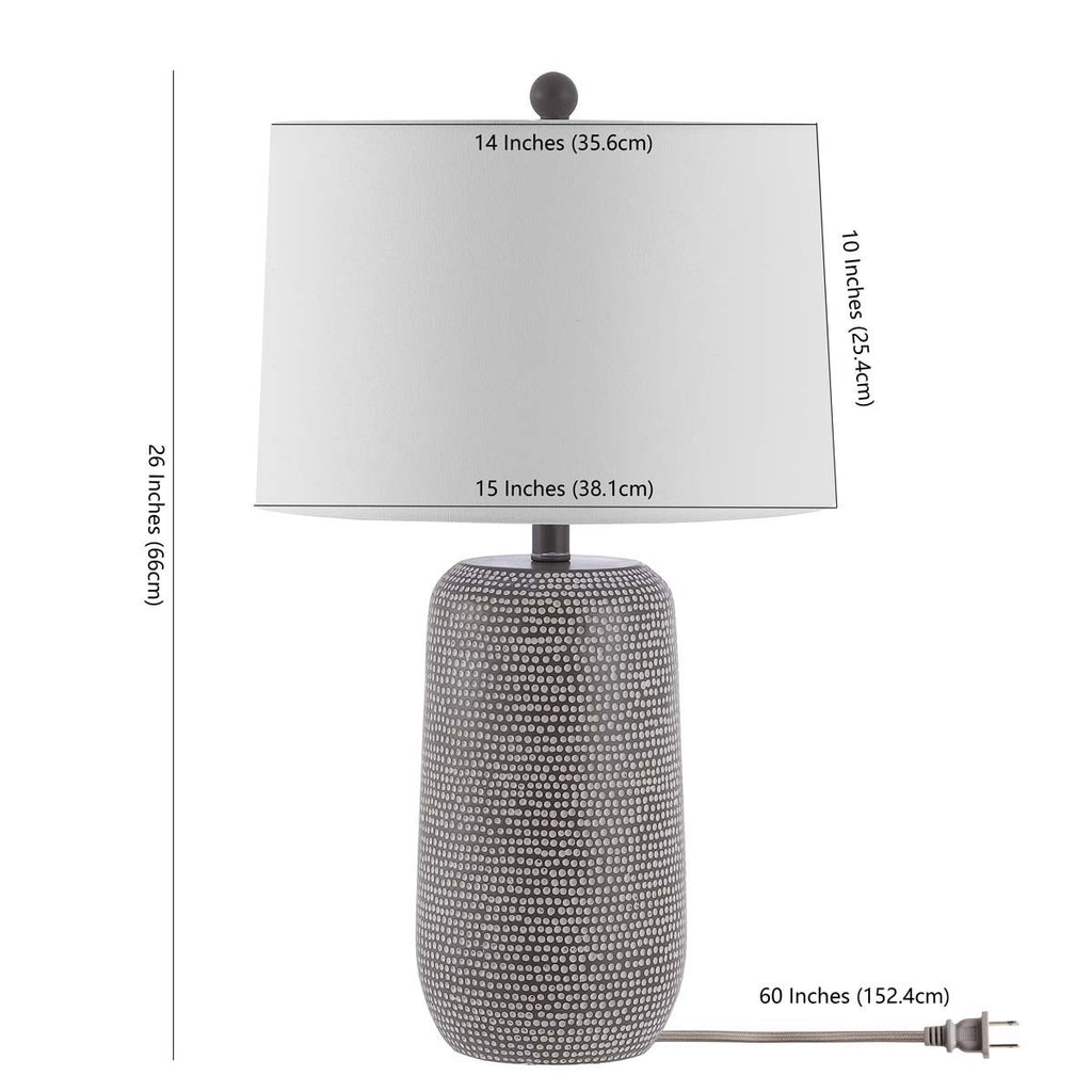 Safavieh Celvin Table Lamp - Grey