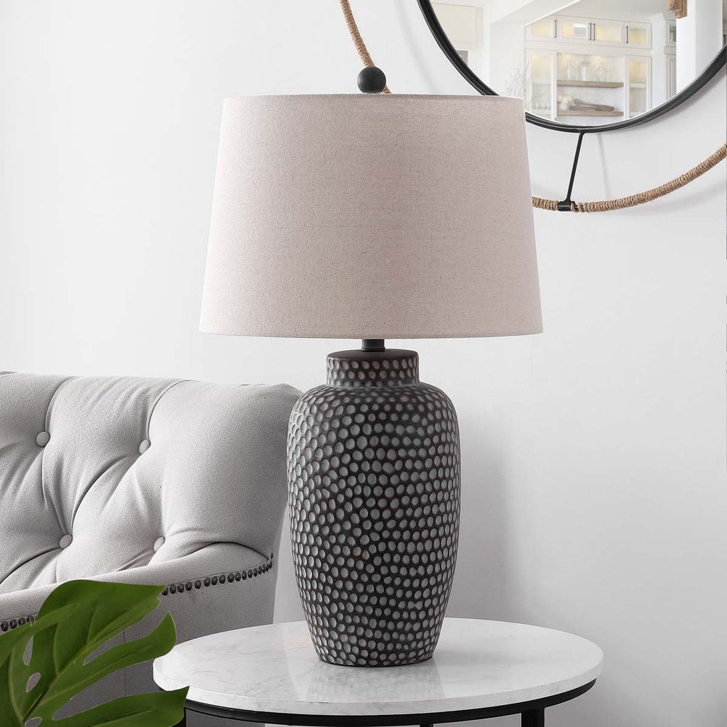 Jerlen Table Lamp  | Safavieh - TBL4422 - Brown / White