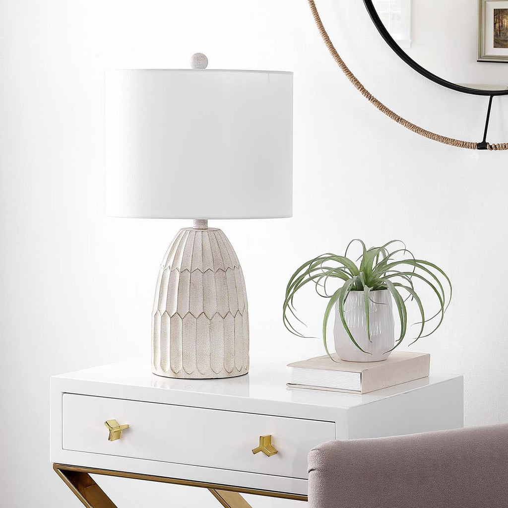 Ronken Table Lamp  | Safavieh - TBL4426 - Antique White