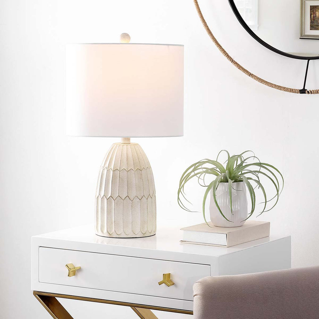 Ronken Table Lamp  | Safavieh - TBL4426 - Antique White