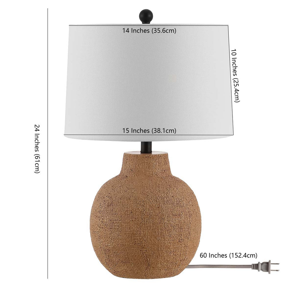 Safavieh Acer Table Lamp - Brown