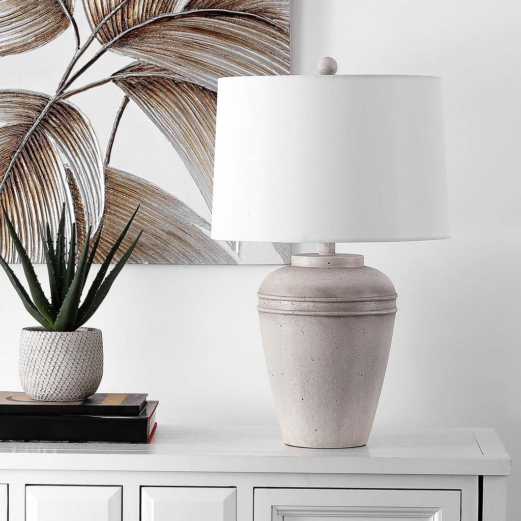 Demlin Table Lamp  | Safavieh - TBL4429 - Grey