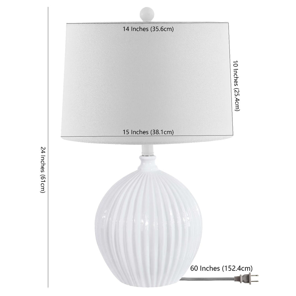 Papen Table Lamp  | Safavieh - TBL4431 - White