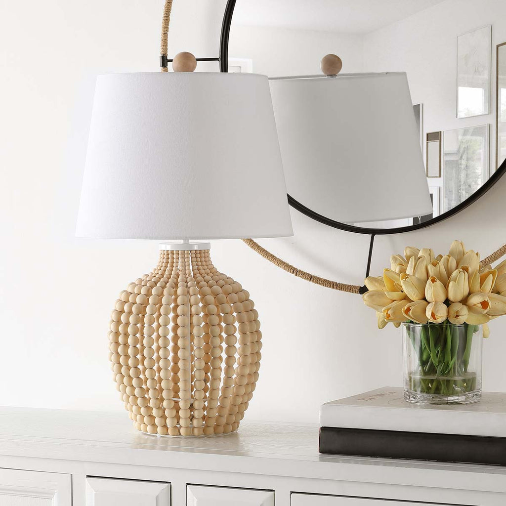 Rewli Table Lamp  | Safavieh - TBL4434 - Natural/White