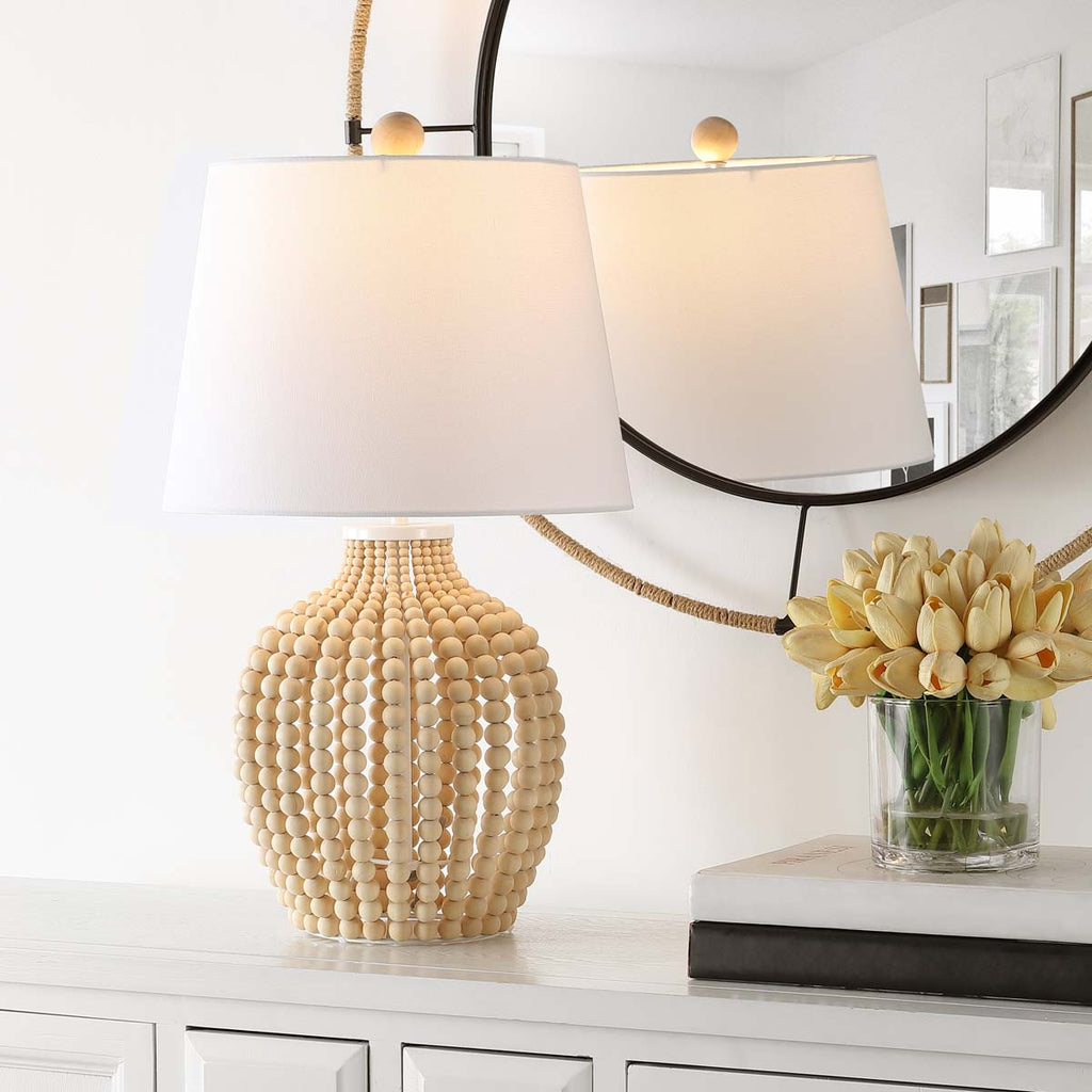 Rewli Table Lamp  | Safavieh - TBL4434 - Natural/White