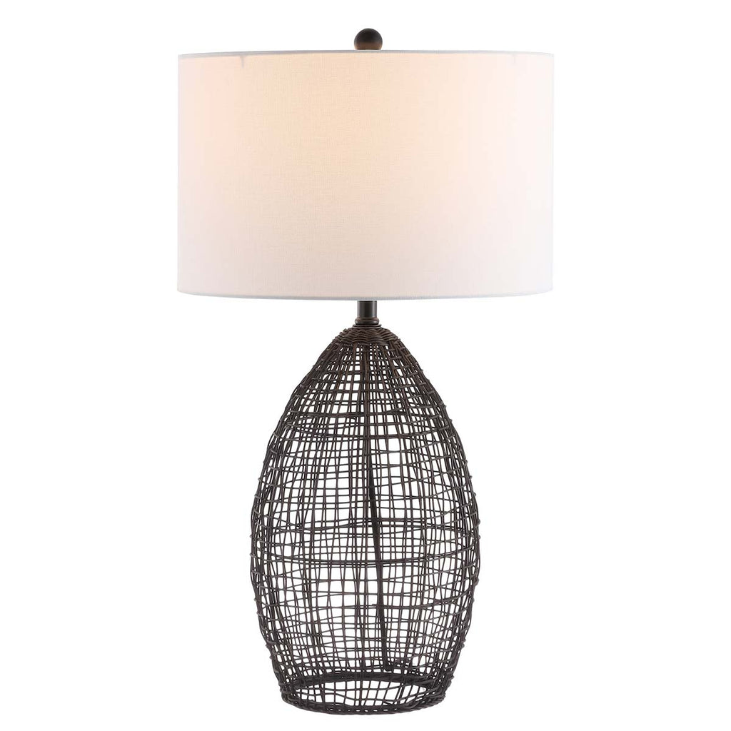 Edren Table Lamp  | Safavieh - TBL4442 - Black / White