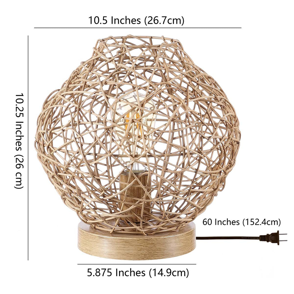 Caldera Table Lamp  | Safavieh - TBL4446 - Rattan 