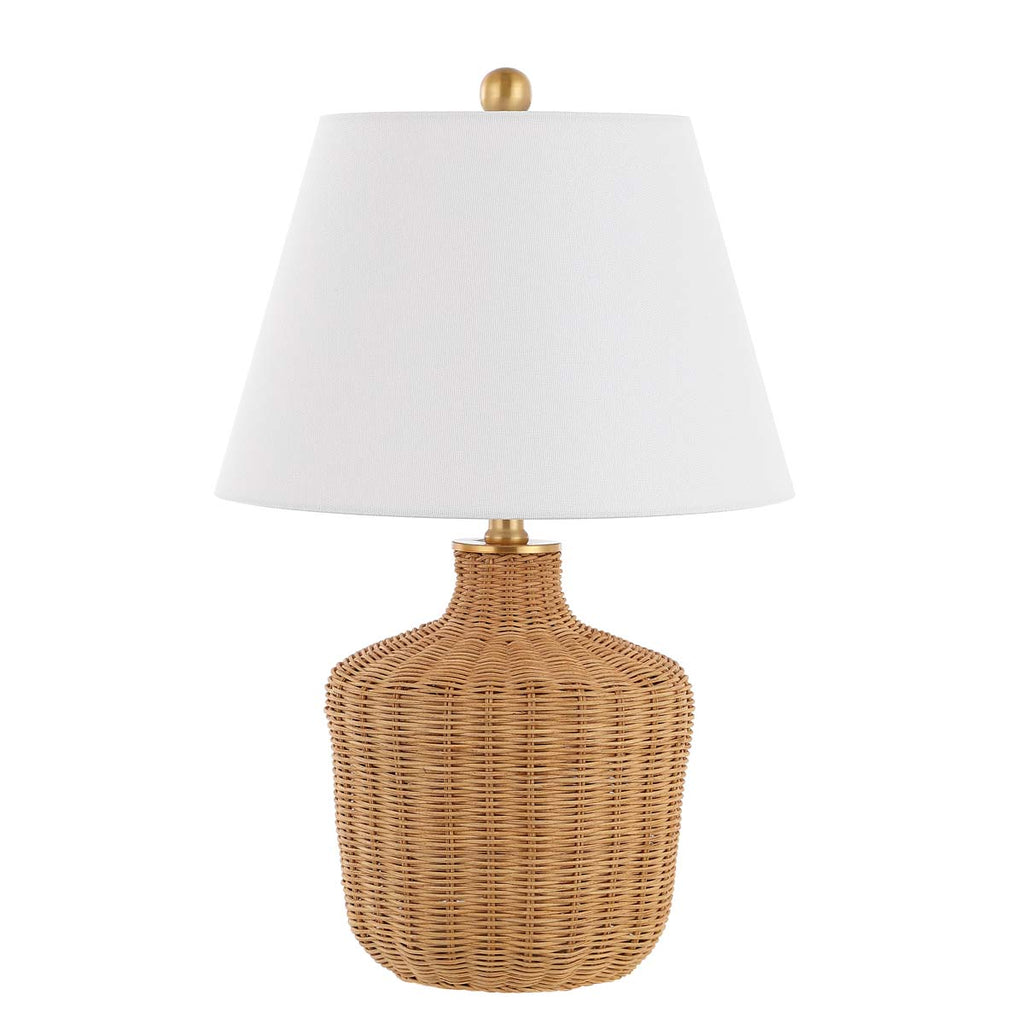 Saolia, 22 Inch, Rattan Table Lamp  | Safavieh - TBL4467 - Natural