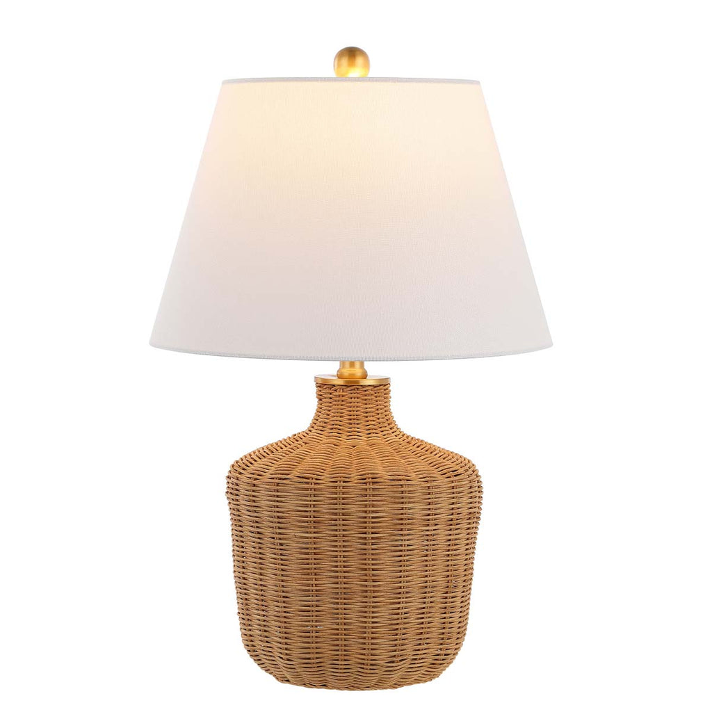 Saolia, 22 Inch, Rattan Table Lamp  | Safavieh - TBL4467 - Natural