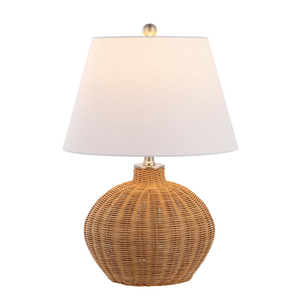 Juana, 22 Inch, Rattan Table Lamp  | Safavieh - TBL4468 - Natural