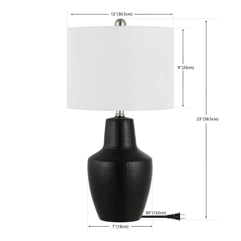 Voetta Table Lamp  | Safavieh - TBL4477 - Black