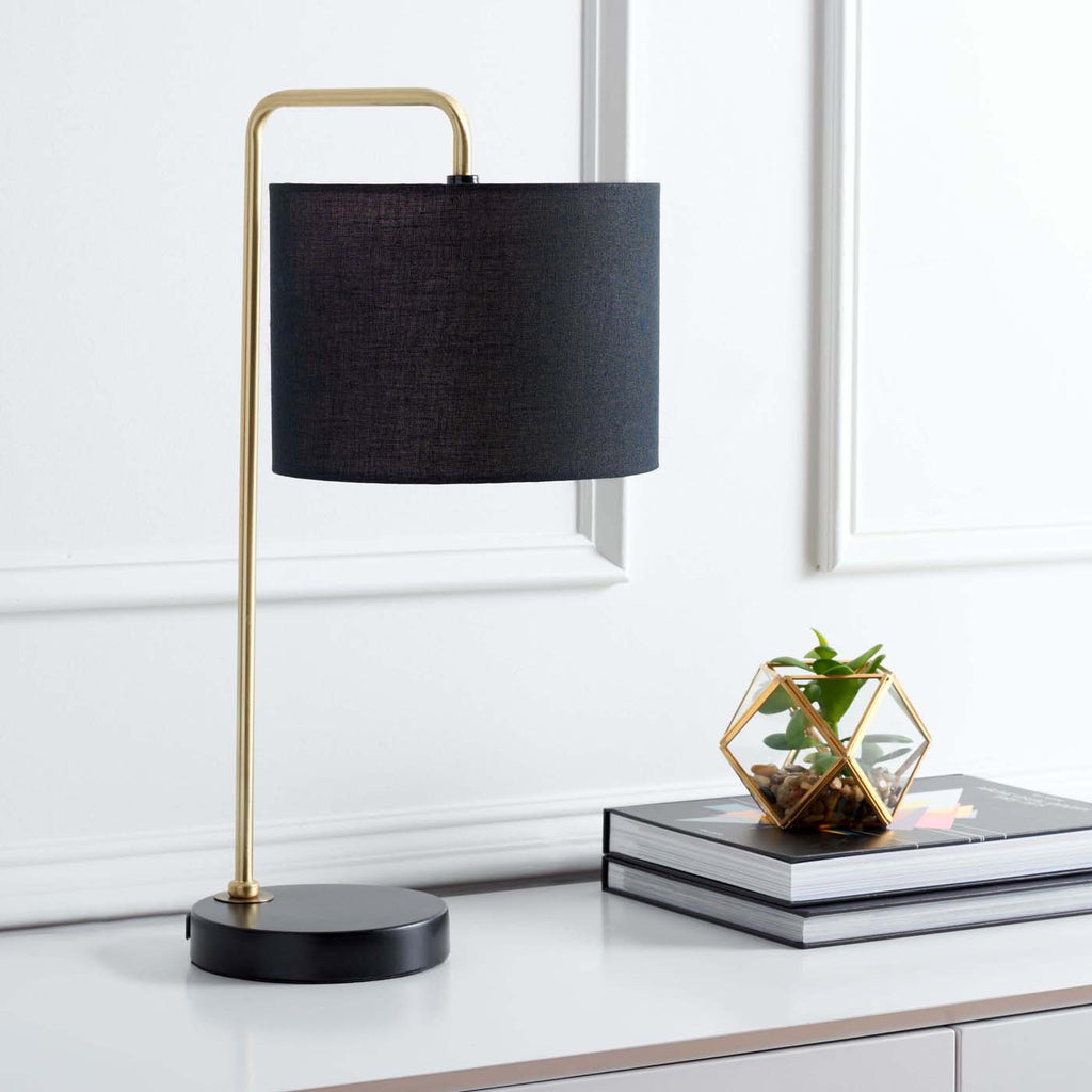 Felton Table Lamp | Safavieh - TBL7009 - Gold/Black