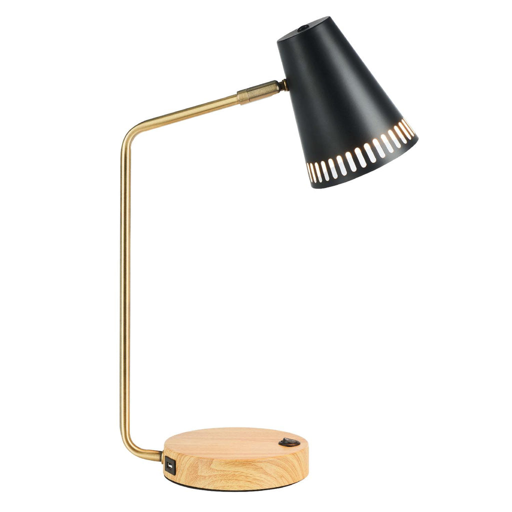 Veda Task Table Lamp | Safavieh - TBL7018 - Gold/Black