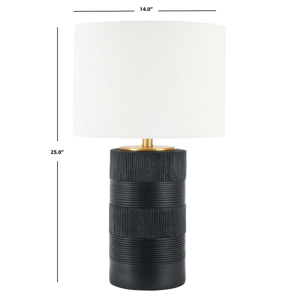 Weller Table Lamp | Safavieh - TBL7020 - Black