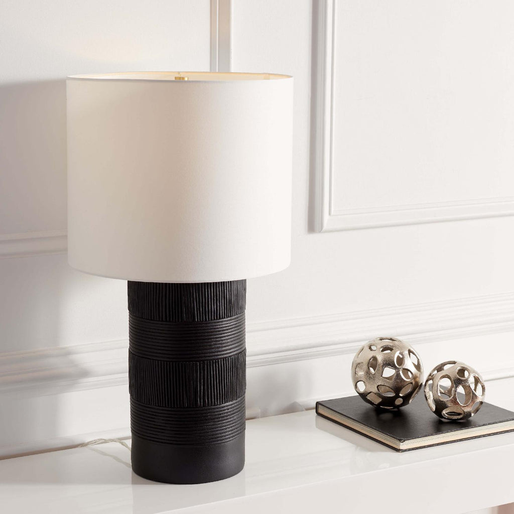 Weller Table Lamp | Safavieh - TBL7020 - Black