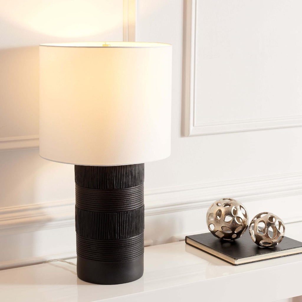 Weller Table Lamp | Safavieh - TBL7020 - Black