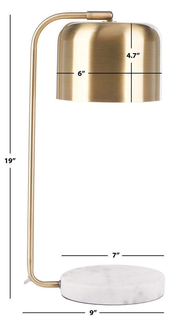 Foley Table Lamp  | Safavieh - TBL7021 - Brass