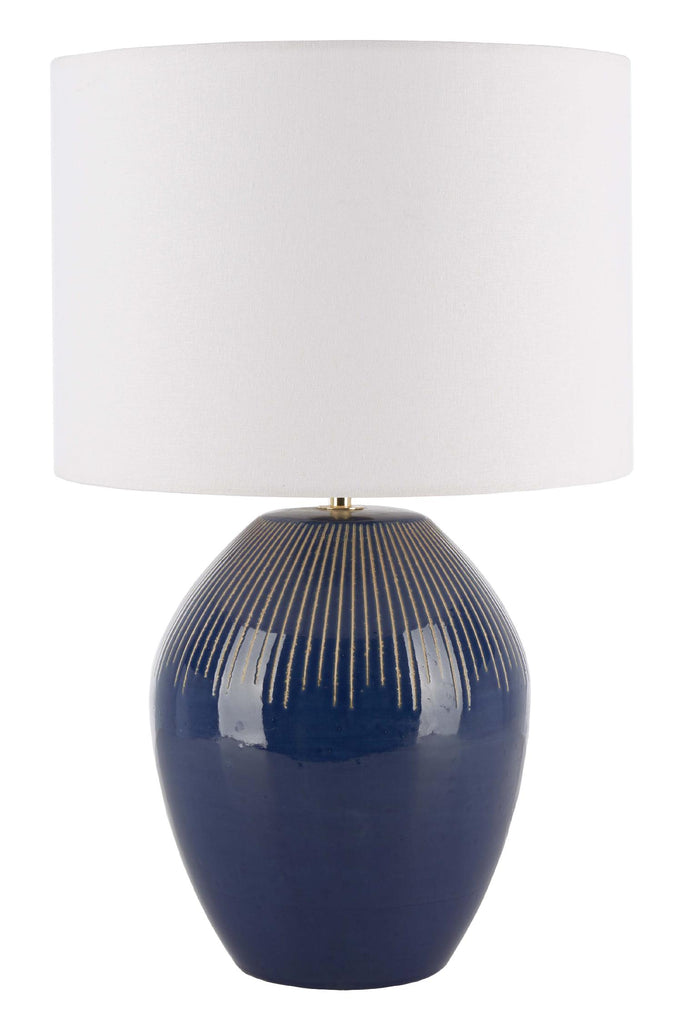 Laredo Table Lamp  | Safavieh - TBL9008 - Textured Blue