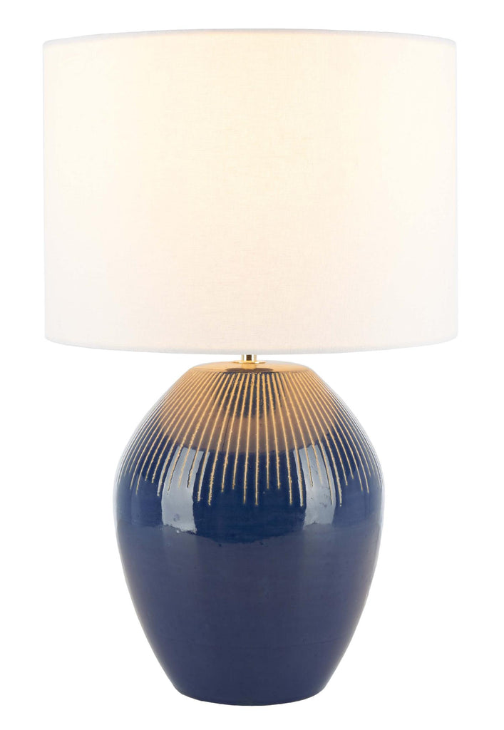 Laredo Table Lamp  | Safavieh - TBL9008 - Textured Blue