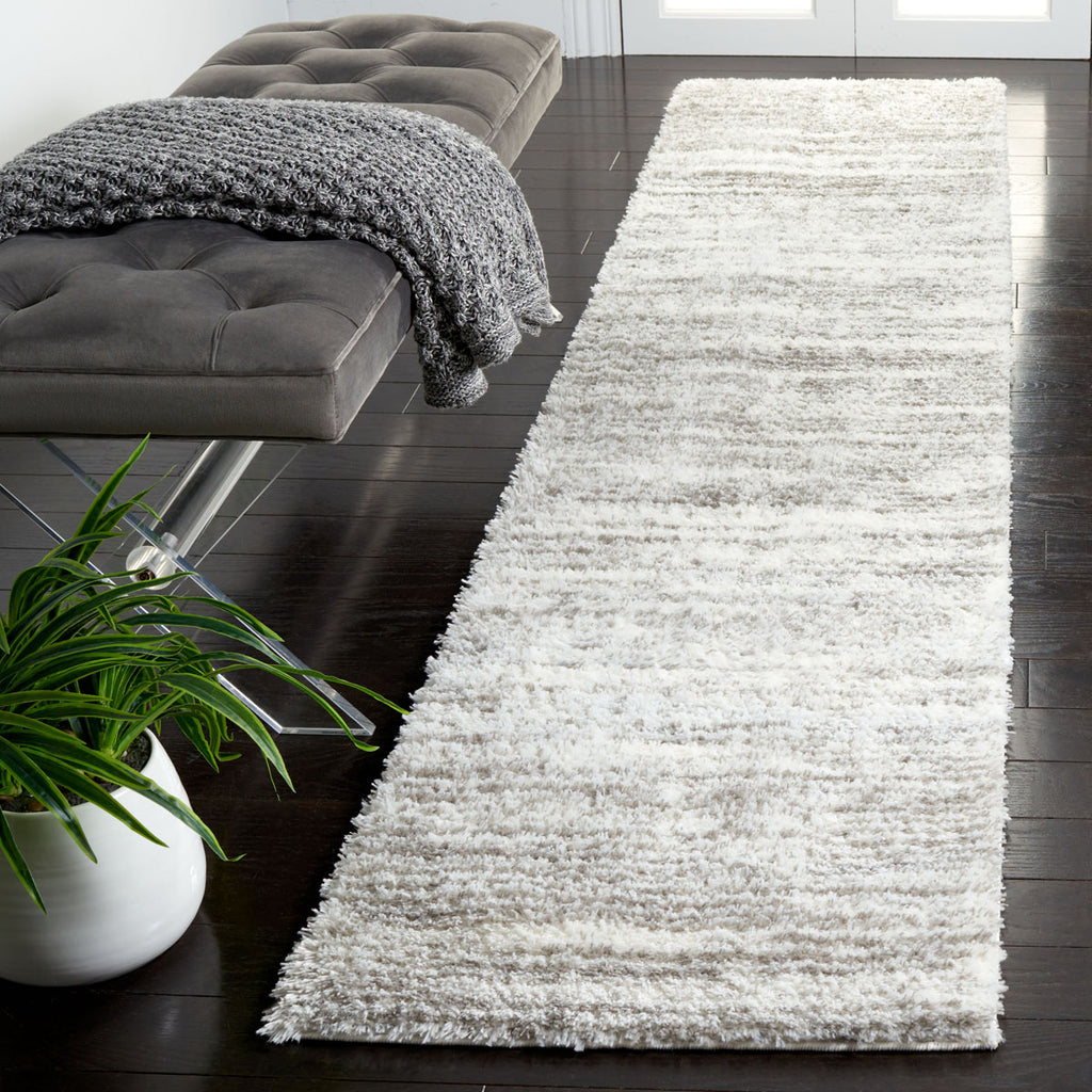 Safavieh Tahoe Shag Collection, THO653A - Ivory / Grey