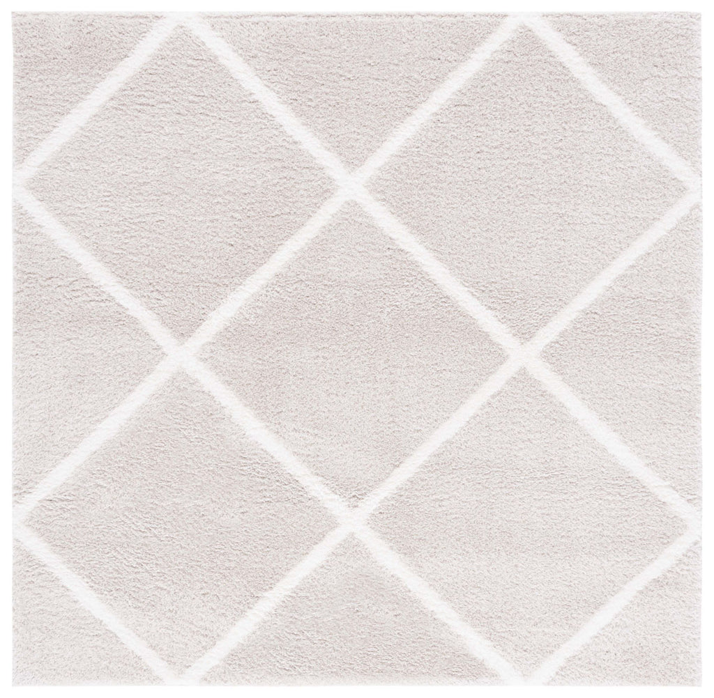 Safavieh Tahoe Shag Collection, THO676H - Silver / White