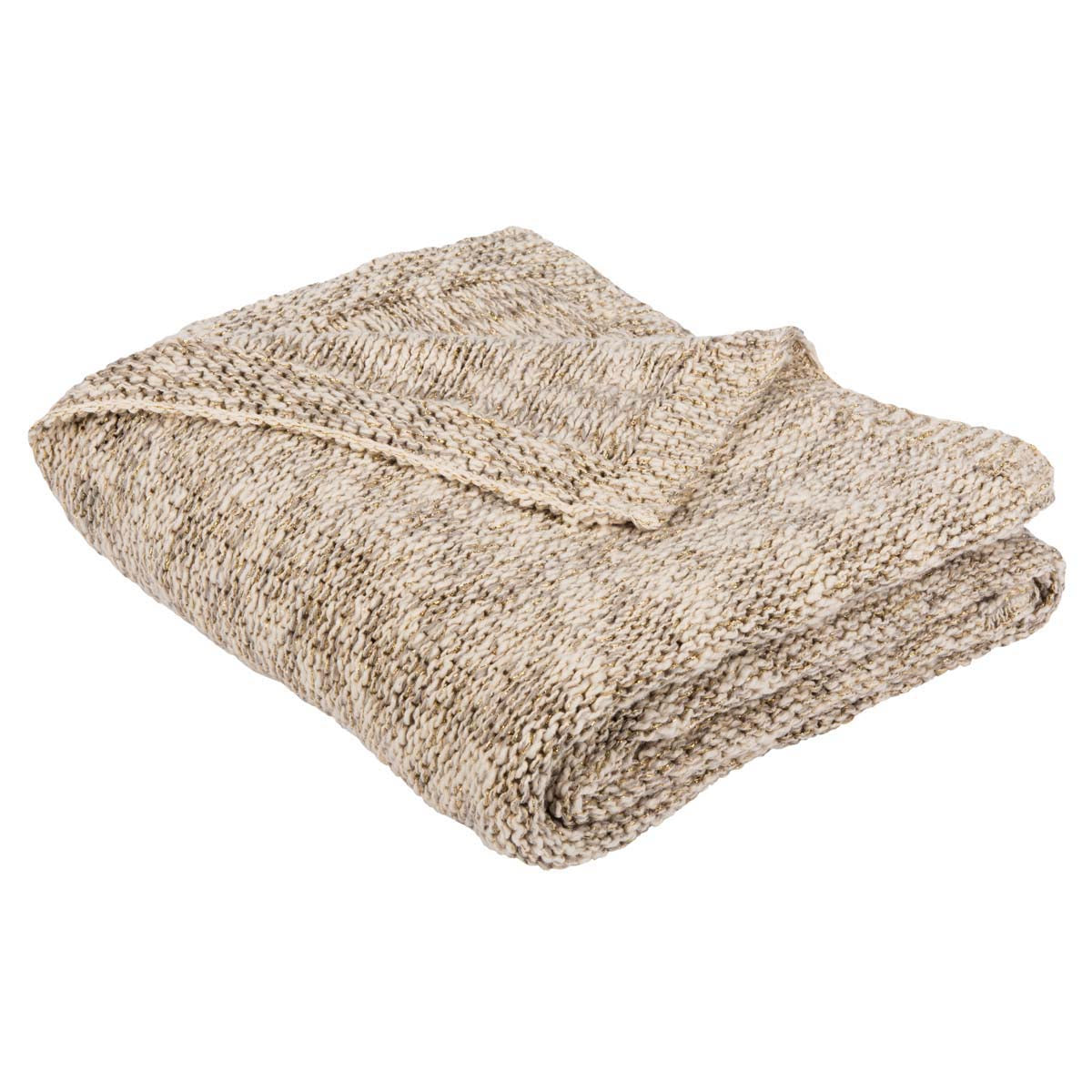 Gold knitted online throw