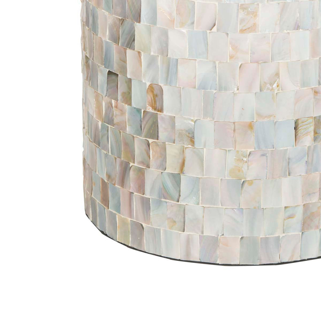 Safavieh Ariel Square Mosaic Round Stool - Multi / Blue