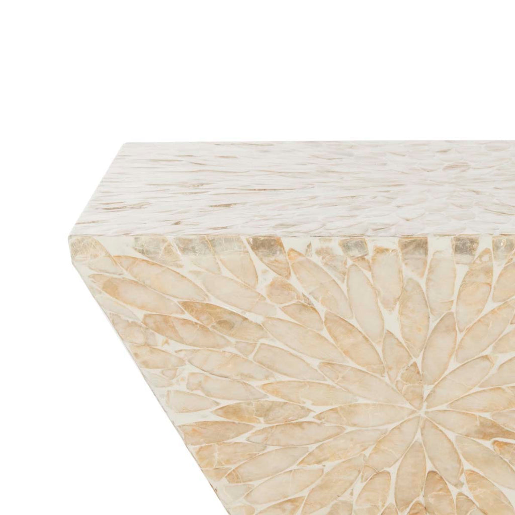 Safavieh Calypso Sunburst Mosaic Stool - Multi / Beige