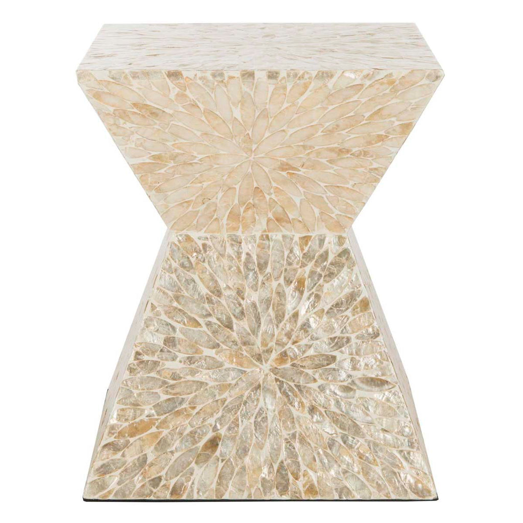 Safavieh Calypso Sunburst Mosaic Stool - Multi / Beige